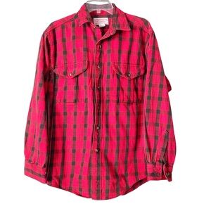 Vintage 90’s Filson Men’s Guide Cotton Plaid Button Up Shirt Sz M